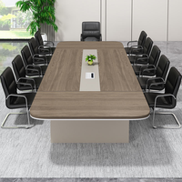 Table de conférence pliante en bois LEIENTE pour bureau, salle de réunion, école, formation moderne, montage facile
