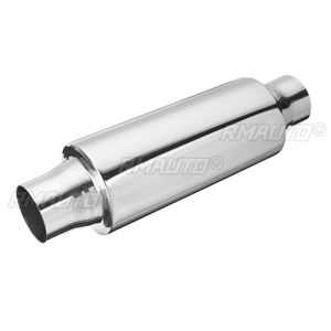 Silenciador universal de escape de acero inoxidable de 2 pulgadas para coche, resonador de tubo de escape con entrada/salida de 51 mm - Product Image 2