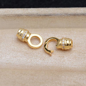 DIY Accessories S925 Silver Card Pearl Necklace & <b>Bracelet</b> Buckles 5760 Hat Buckles Gold Plated CZ <b>Beads</b> for Jewelry <b>Making</b> - Product Image 3