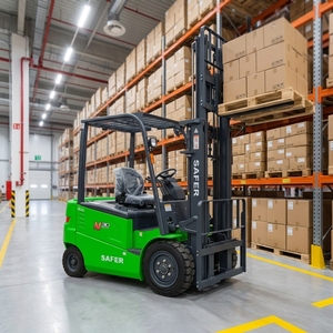 SAFER Chariot élévateur électrique 3 tonnes 4 roues avec batterie au lithium, moteur AC, garantie CE, élévation de 5m pour entrepôt industriel - Product Image 2