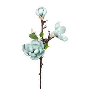 Fleurs artificielles de magnolia en soie, haute simulation, décoration intérieure, décoration de mariage, réutilisables, recyclables - Product Image 4