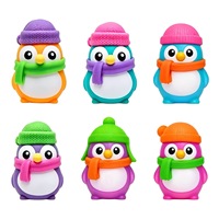 Vente Flash Transfrontalière : Adorable Jouet Squishy Pingouin à Presser au Doigt, Jouet Anti-Stress Portable et Doux, Adorable Jouet Sensoriel à Presser