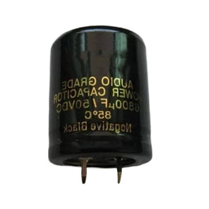 ตัวเก็บประจุอลูมิเนียมอิเล็กโทรไลต์ 6800uF 50V แบบเรเดียล เกรดเสียง ตัวเก็บประจุพลังงาน 85C สีดำลบ - Product Image 1