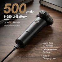Rasoir Électrique Magnétique 3D Flottant pour Hommes, Rechargeable par USB, Portable, à Trois Têtes Rotatives, Vente en Gros Usine