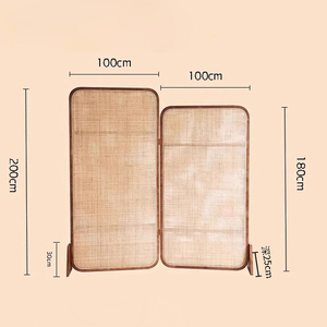 Divisorio Mobile Moderno in Rattan Intrecciato Stile Nordico <span class=keywords><strong>per</strong></span> Camera <span class=keywords><strong>da</strong></span> <span class=keywords><strong>Letto</strong></span>, Soggiorno e Ingresso - Arredamento Casa - Product Image 3