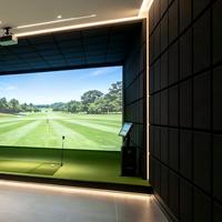 Panneaux acoustiques robustes pour salle de simulation de golf |   Panneaux insonorisants résistants aux impacts de balle NRC 0.95