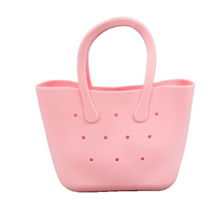 Sac de plage léger et coloré en EVA pour enfants, à porter à la main ou en bandoulière, avec fermeture éclair, doublure en PVC, lavable, idéal pour les promenades printanières et estivales - Product Image 6