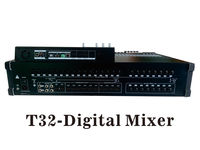 Console de mixage numérique Nuoxun T-32 32 canaux avec alimentation fantôme DC 48V et égaliseur 5 segments - Mixeur audio professionnel