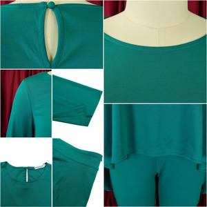 Conjunto de Dos Piezas de Último Diseño, Ropa de Mujer, Elegante <span class=keywords><strong>Top</strong></span> de Manga Larga y Pantalones Anchos, Conjunto de Dos Piezas para Mujer - Product Image 5