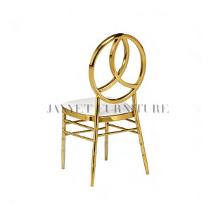 Lüks altın Phoenix ziyafet mekan düğün etkinlikleri için rahat yemek sandalyesi - Product Image 4