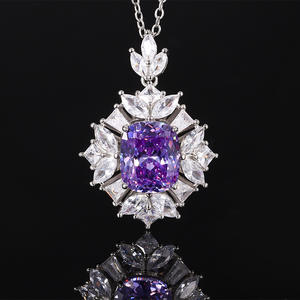 Ensemble bague et collier minimaliste en cuivre plaqué or de haute qualité, éco-responsable, avec zircone cubique rouge taille coussin 10*12mm - Product Image 5