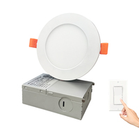 Ventilateur de plafond Led moderne blanc Commercial avec lumière