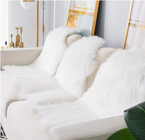 <span class=keywords><strong>Deluxe</strong></span> súper suave esponjoso Shaggy decoración de Casa de piel de oveja alfombra dormitorio sofá silla - Product Image 5