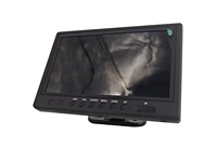 BRvision Design Unique 9 ''TFT Moniteur Numérique 2 Entrée de Caméra et 2 Câble de Déclenchement Prise en Charge CVBS AHD Entrée de Signal pour Voiture Universelle