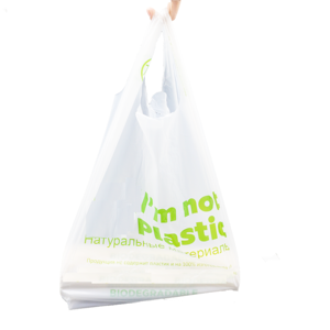 Biopoly 100 biodegradable plastic pla compostable shopping carry bags