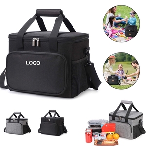 Bolsa Térmica Porta Alimentos Negra, a la Moda, Aislada, Impermeable, para Adultos, para Campamentos, Picnics y Fiestas - Product Image 2