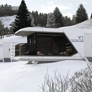 Maisons préfabriquées en conteneur à capsules mobiles avec panneau sandwich Espace extérieur entièrement meublé pour centre commercial et hôtel - Product Image 2