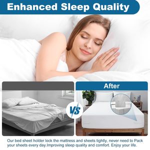 <b>Bed</b> Lock <b>Sheet</b> Holders New Upgrade Keep Firm Tight <b>Bed</b> Fitted <b>Sheet</b> Holder for Corners Mattress <b>Sheet</b> Holder Strap - Product Image 6