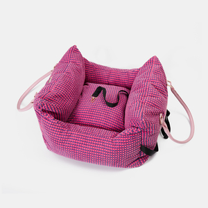 Lüks Pet taşıyıcılar araba seyahat çantası kabarık çıkarılabilir yastık köpek yatağı taşınabilir tasarımcı köpek çanta keseler - Product Image 4