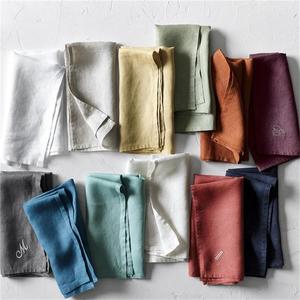 Serviettes de table en <span class=keywords><strong>lin</strong></span> européen de haute qualité, couleur naturelle, lavées à la pierre, serviettes en <span class=keywords><strong>lin</strong></span> bon marché - Product Image 1
