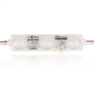 Modul led putih Super terang 50 buah lampu modul tunggal led tautan untuk huruf saluran iklan