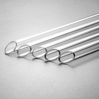 Pailles réutilisables écologiques en verre borosilicate Wonder High, extrémité pointue, 20 cm, accessoires de bar, en stock pour boissons chaudes/froides