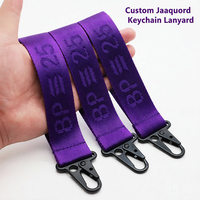 Cordon de col en nylon jacquard personnalisé avec logo promotionnel, de haute qualité, écologique, durable, lavable, doux, tendance, avec mousqueton en forme d'aigle