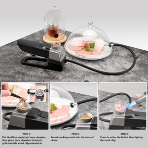 Pistola de Saborizante para Cócteles con Aislamiento Térmico y Funcionamiento a Batería, Diseño Innovador, con Vaso para Almacenamiento de Aceite, para Cocina y Parrilla al Aire Libre - Product Image 3