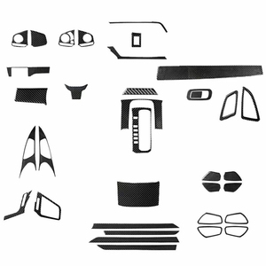 Per <span class=keywords><strong>Honda</strong></span> <span class=keywords><strong>Civic</strong></span> 10a generazione in fibra di carbonio a 2016 2018 Set completo per interni con adesivo per cruscotto - Product Image 1
