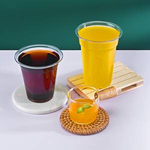 Venta caliente de plástico transparente PET vasos de pared simple logotipo personalizado impreso 12oz 24oz bebidas desechables leche jugo Tequila café - Product Image 6