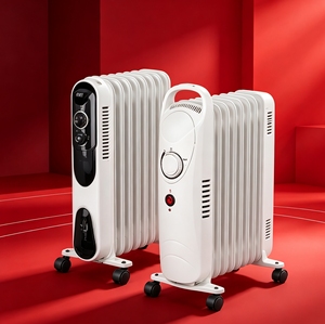 <span class=keywords><strong>Radiateur</strong></span> à huile compact avec 3 canaux d'huile et thermostat réglable pour petites pièces et appartements - Product Image 2