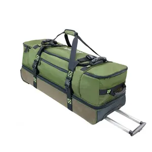 Multifunctional Waterproof Trolley Fishing Bag Large Capacity Fishing Storage Bag With 2 Wheels