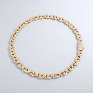 Cadena de Plata de Ley 925 con Diamante Cultivado, Elegante y Moderna, para Compromiso, Fiesta, Boda, Regalo para Mujer, Joyería Fina - Product Image 4