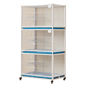 Jaula Superior Duradera de 3 Niveles y 95 cm para Palomas, Anti-Roedores, Espaciosa, para Emparejamiento, Observación y Cría en el Patio Trasero - Product Image 2