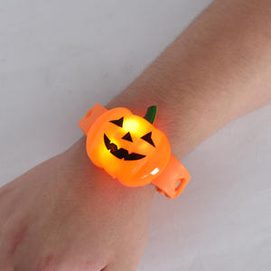 Pulsera de <span class=keywords><strong>calabaza</strong></span> Led parpadeante para niños, de plástico, para Halloween, barata - Product Image 2