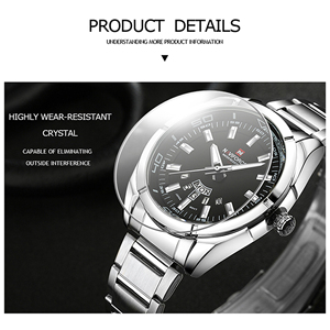 Reloj con logotipo personalizado <span class=keywords><strong>NAVIFORCE</strong></span> <span class=keywords><strong>9038</strong></span>, fabricantes de fábrica, Orologio Al Quarzo, relojes casuales clásicos originales para hombres - Product Image 3