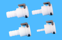 Raccords rapides femelles non-valvulés en acétal de 1/4 po pour raccords rapides femelles à raccord de tuyau ID de 1/4 po, 5/16 po, 3/8 po