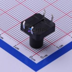 TC-1103-B-Q Tactile Switch Through hole Component THT-4P,12x12mm Switch Single Pole Single Throw Round Button 1.6N Through Hole - Product Image 2