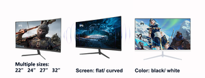 จอคอมพิวเตอร์ LED LCD แบบไร้ขอบ ขนาด 22/23.8/27 นิ้ว ความละเอียด Full HD 1920x1080 สำหรับใช้งานที่บ้านและสำนักงาน - Product Image 2