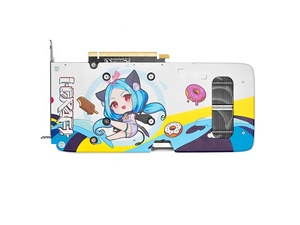 การ์ดจอ GeForce RTX4060Ti I-Craft OC 8G ACGN GDDR6 PCI MXM ระบายความร้อนด้วยพัดลม RGB Anime สีขาว สำหรับเล่นเกมบนเดสก์ท็อป - Product Image 4