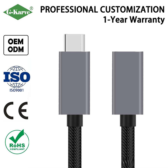 Factory Price Durable Nylon Braided USB C Charger Cable Grey Aluminum Alloy Type-C Fast Charge Cord for Universal Type C Charger