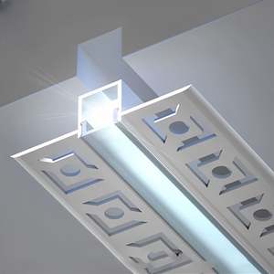 Profilé en aluminium OEM pour bande lumineuse LED 1m 2m 3m, profilé en aluminium LED personnalisable - Product Image 1