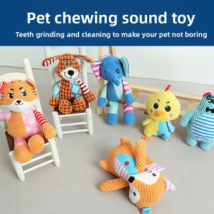 Juguete <span class=keywords><strong>de</strong></span> peluche ecológico para perros, resistente a masticar, alivia el aburrimiento, compañero para perros pequeños, suministros para mascotas Teddy Golden Retriever - Product Image 6