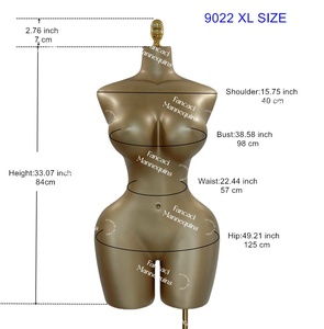 BBL 마네킹 + 얇은 허리 골드 마네킹 + 매력적인 마네킹 하프 바디 XL 사이즈 9022 - Product Image 4