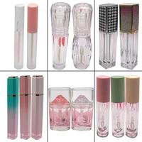 CY338 Tubes vides en plastique blanc de 15 ml pour brillant à lèvres/rouge à lèvres avec bouchon à vis, surface colorée par injection, logo OEM pour la vente en gros