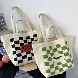 Wholesale <b>Large</b> Reusable Organic Promotion Customized Logo Cotton <b>Canvas</b> Tote <b>Bag</b> Shopping <b>Bags</b> With Button - Product Image 2