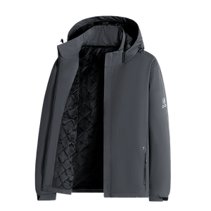Logotipo personalizado Otoño Invierno chaqueta al aire libre más terciopelo engrosamiento a prueba de viento impermeable ropa de Montañismo con longitud larga - Product Image 6