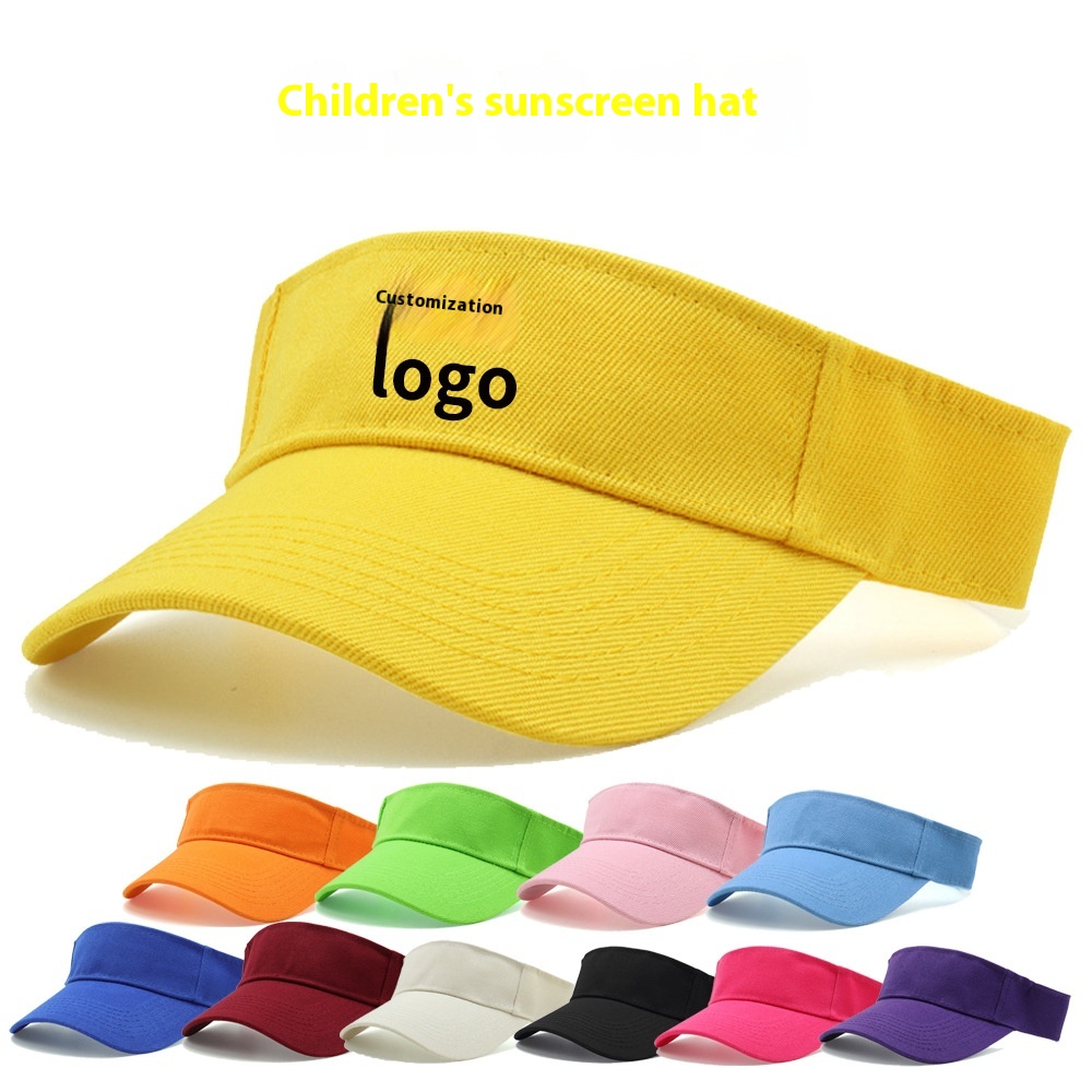 Direct Factory Sale Children's Empty Top Baseball Cap Embroidered Logo Mesh Sun Protection Hat for Kindergarten Outdoor