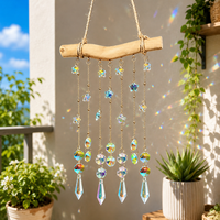 Meilleure vente en dropshipping : Attrape-soleil décoratif pour la maison, avec pendentif en cristal arc-en-ciel, carillon éolien et ornement mural pour fenêtre