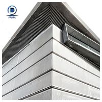 Panneau en aluminium perforé sur mesure pour isolation acoustique, mur-rideau ignifuge pour façade de bâtiment hospitalier